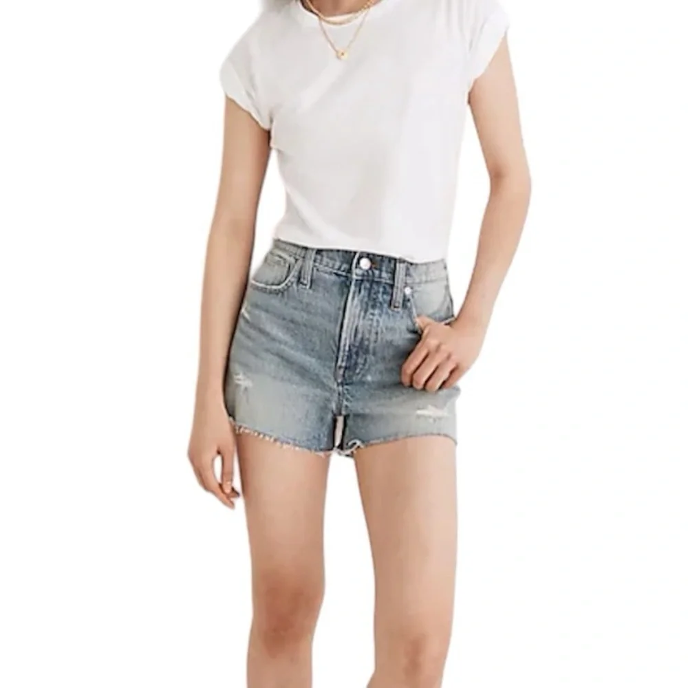 Madewell The Perfect Jean Short Snyder Wash Tencel Edition
